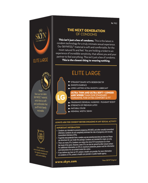 Lifestyles SKYN Elite Large Condoms - Box of 12 - Image 2