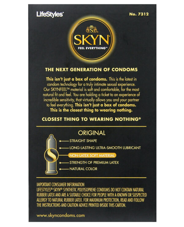 Lifestyles SKYN Original Condoms - Box of 12 - Image 2