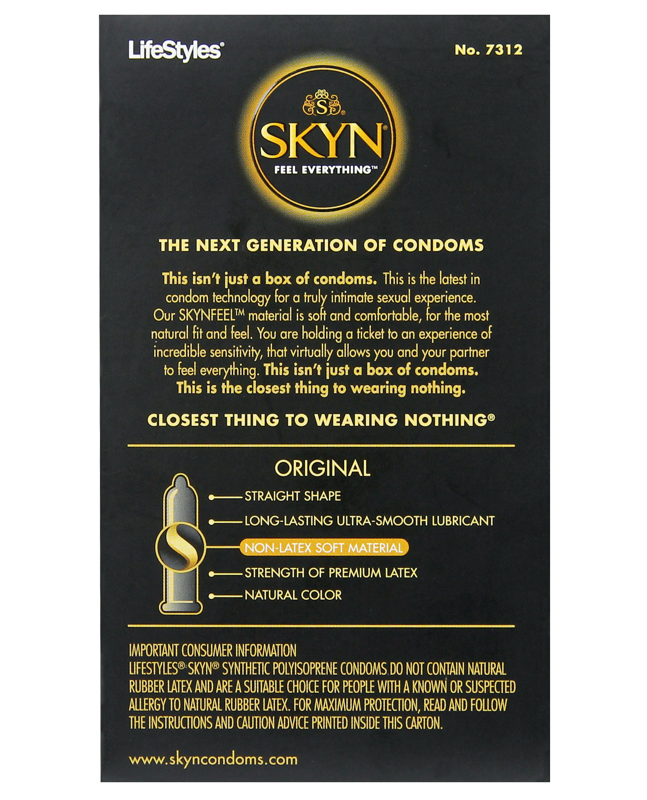 Lifestyles SKYN Original Condoms - Box of 12 - Image 2