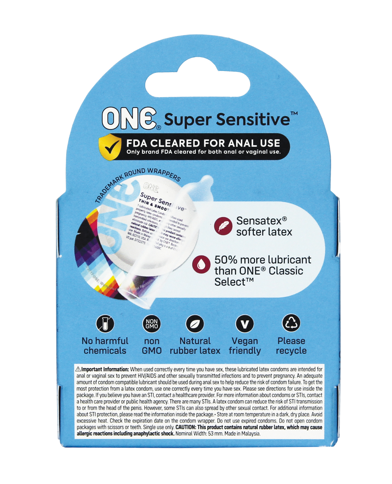 One Super Sensitive Condoms - Box of 3 - Image 2