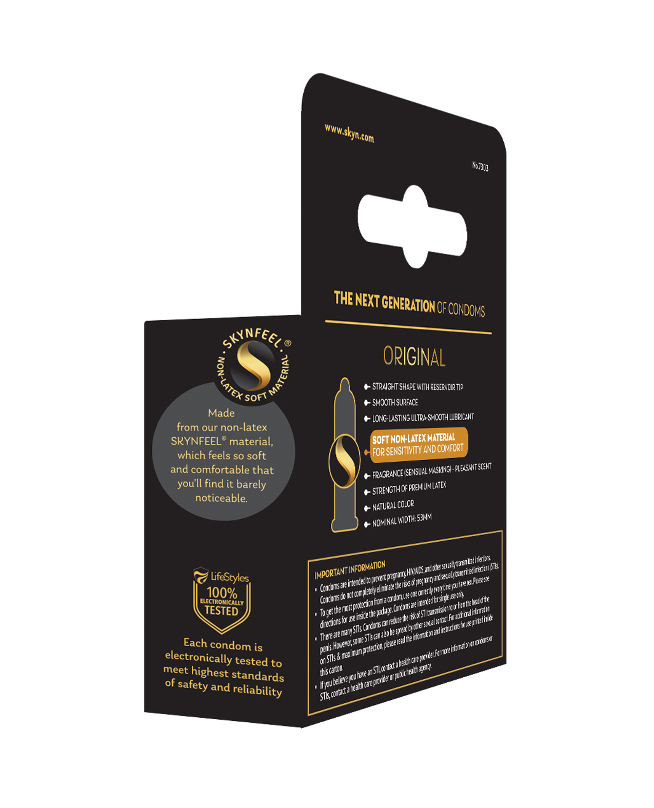 Lifestyles SKYN Original Condoms -  Box of 3 - Image 2