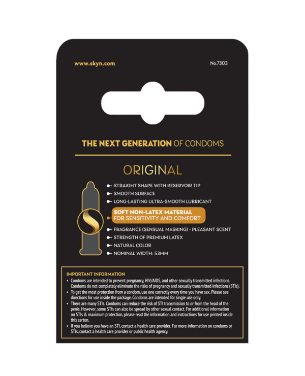 Lifestyles SKYN Original Condoms -  Box of 3 - Image 3