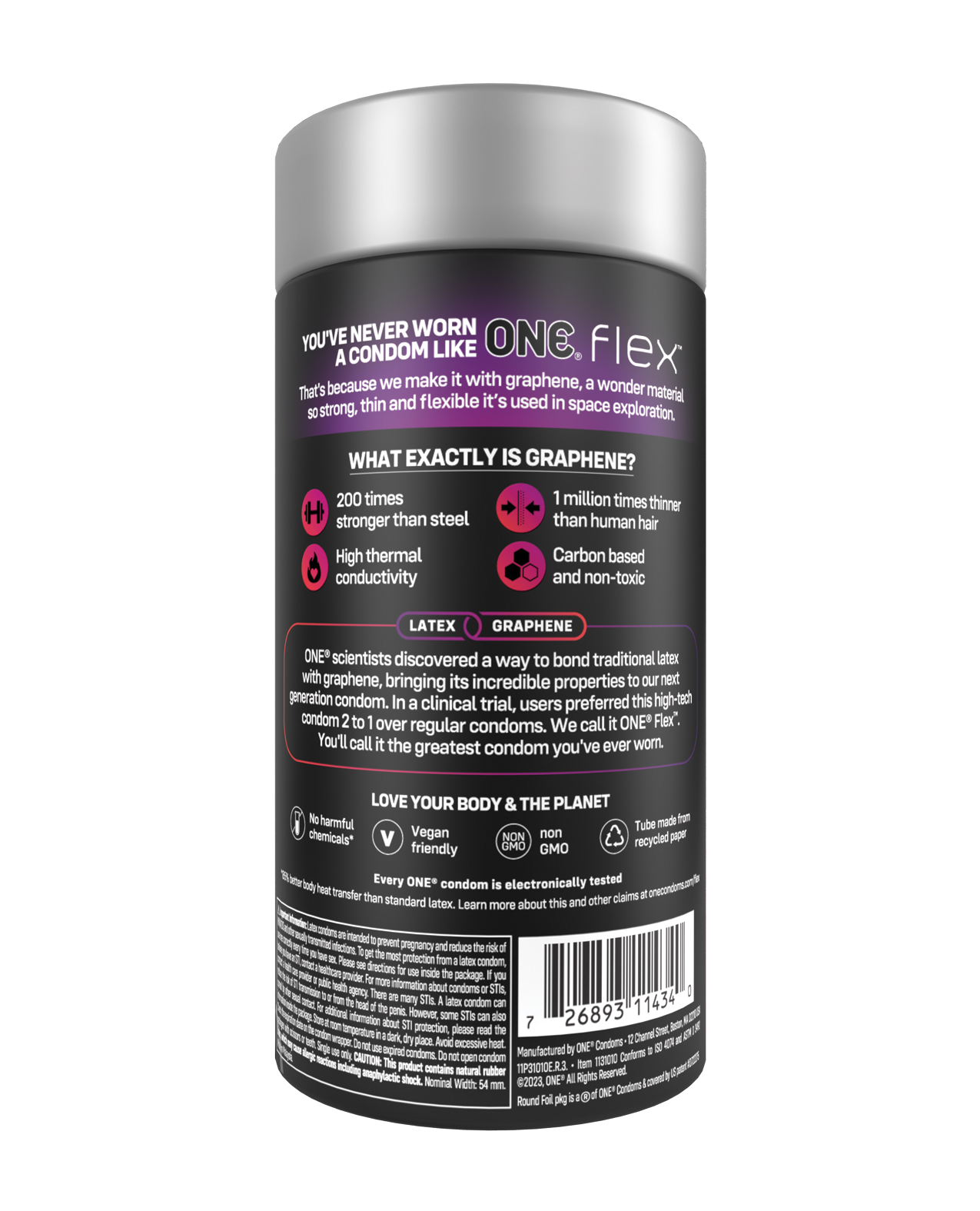 One Flex Graphene Condoms - Pack of 10 - Image 2