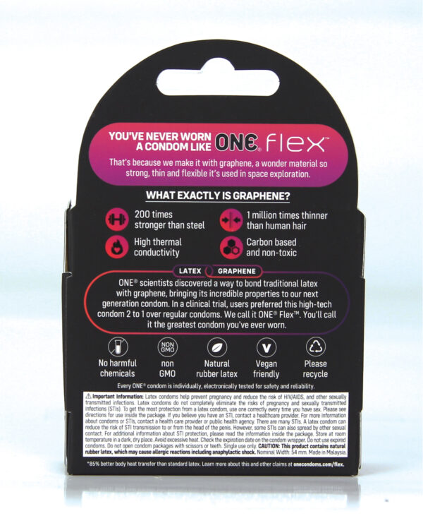 One Flex Ultra-Thin Condoms - Pack of 3 - Image 3