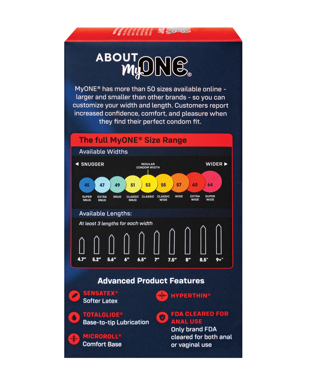 My One Super Wide Condoms - Pack of 10 - Image 3