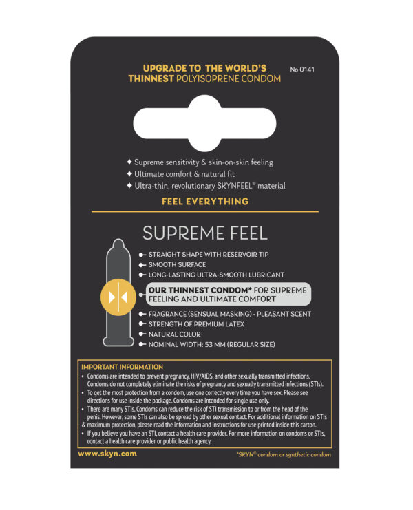 Lifestyles SKYN Supreme Feel Condoms - Pack of 3 - Image 2