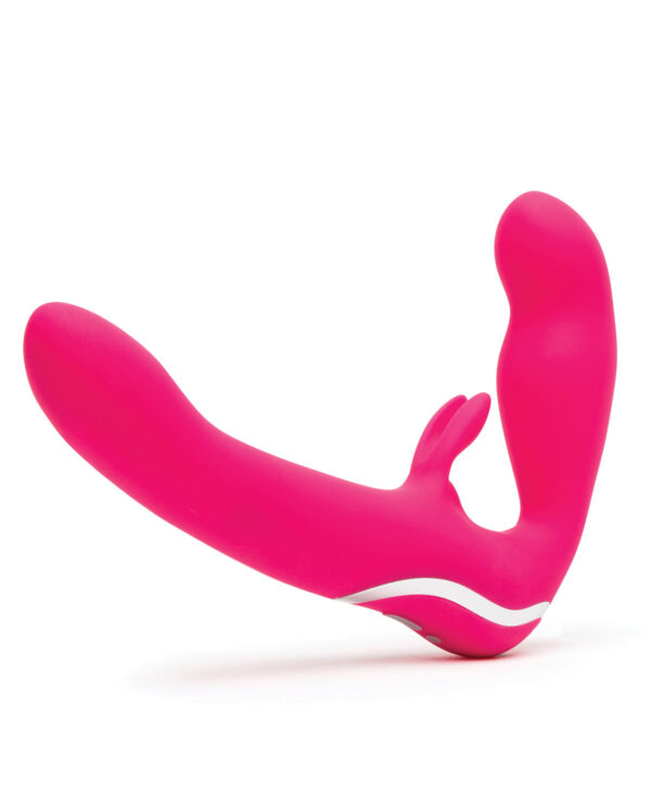 Happy Rabbit Strapless Strap on Rabbit Vibe - Pink - Image 2