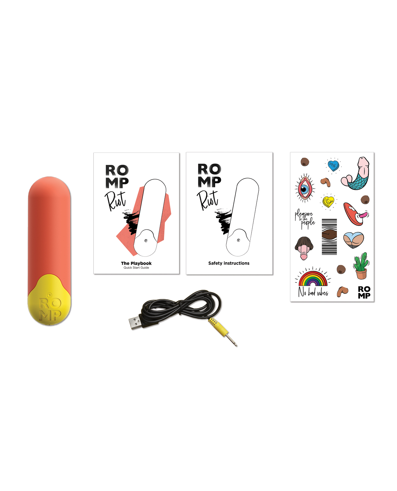 Romp Riot Bullet Vibrator - Orange - Image 5