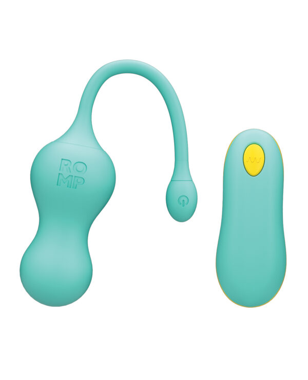 ROMP Cello Remote Control G-Spot Vibrating Egg - Blue - Image 3