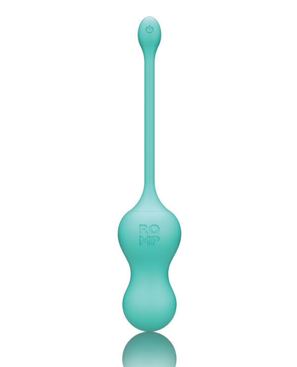 ROMP Cello Remote Control G-Spot Vibrating Egg - Blue - Image 4