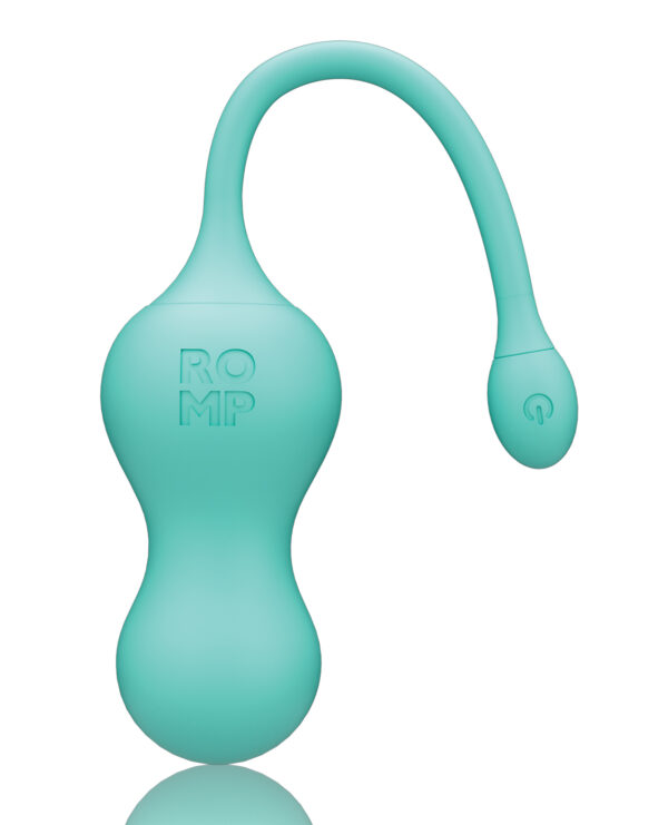 ROMP Cello Remote Control G-Spot Vibrating Egg - Blue - Image 5