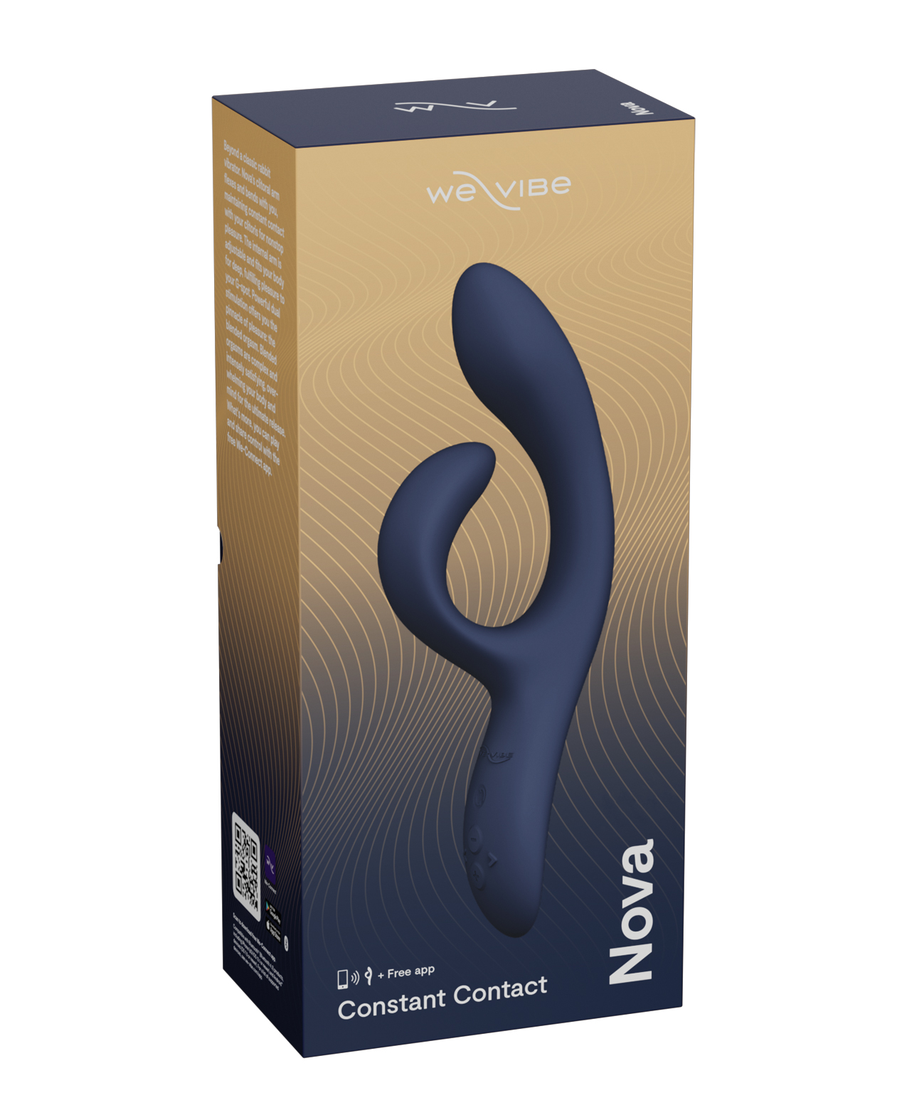 We-Vibe Nova 2 Flexible Rabbit - Midnight Blue - Image 2