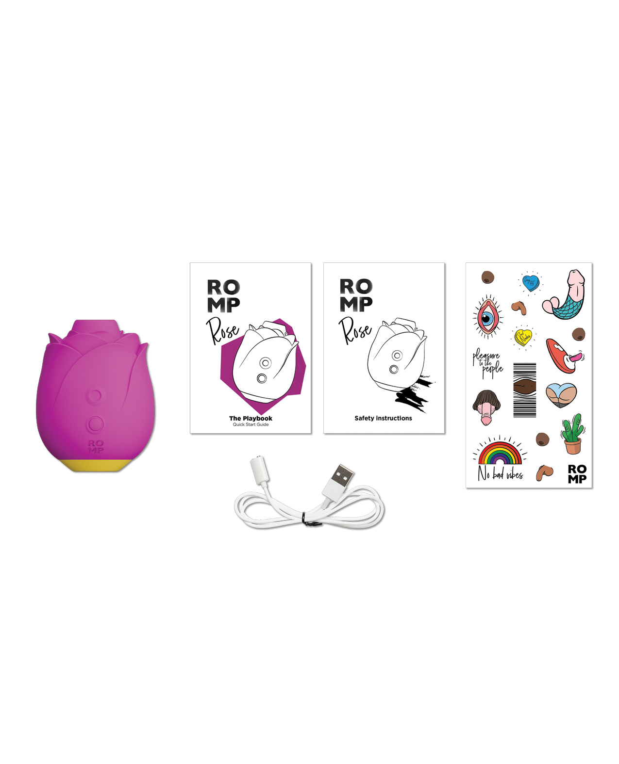 Romp Rose Clit Stimulator - Pink - Image 5