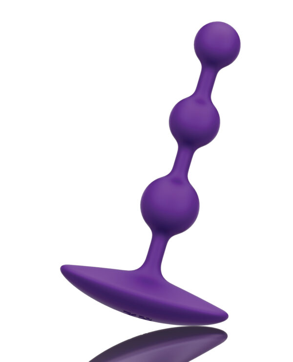Romp Amp Flexible Anal Beads - Violet - Image 3