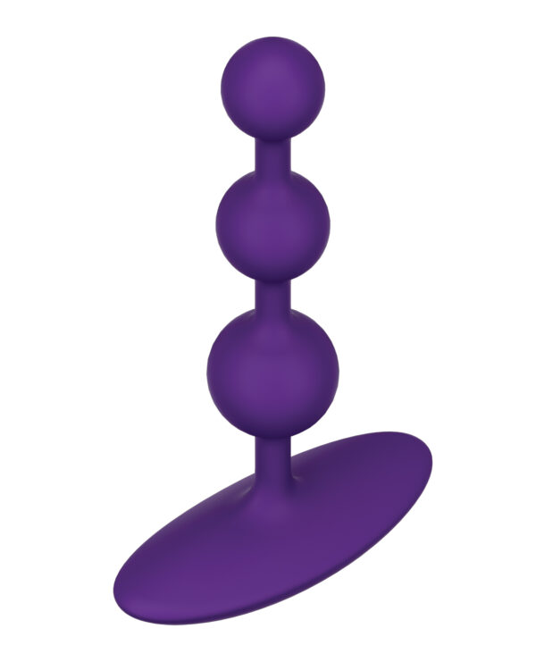 Romp Amp Flexible Anal Beads - Violet - Image 4