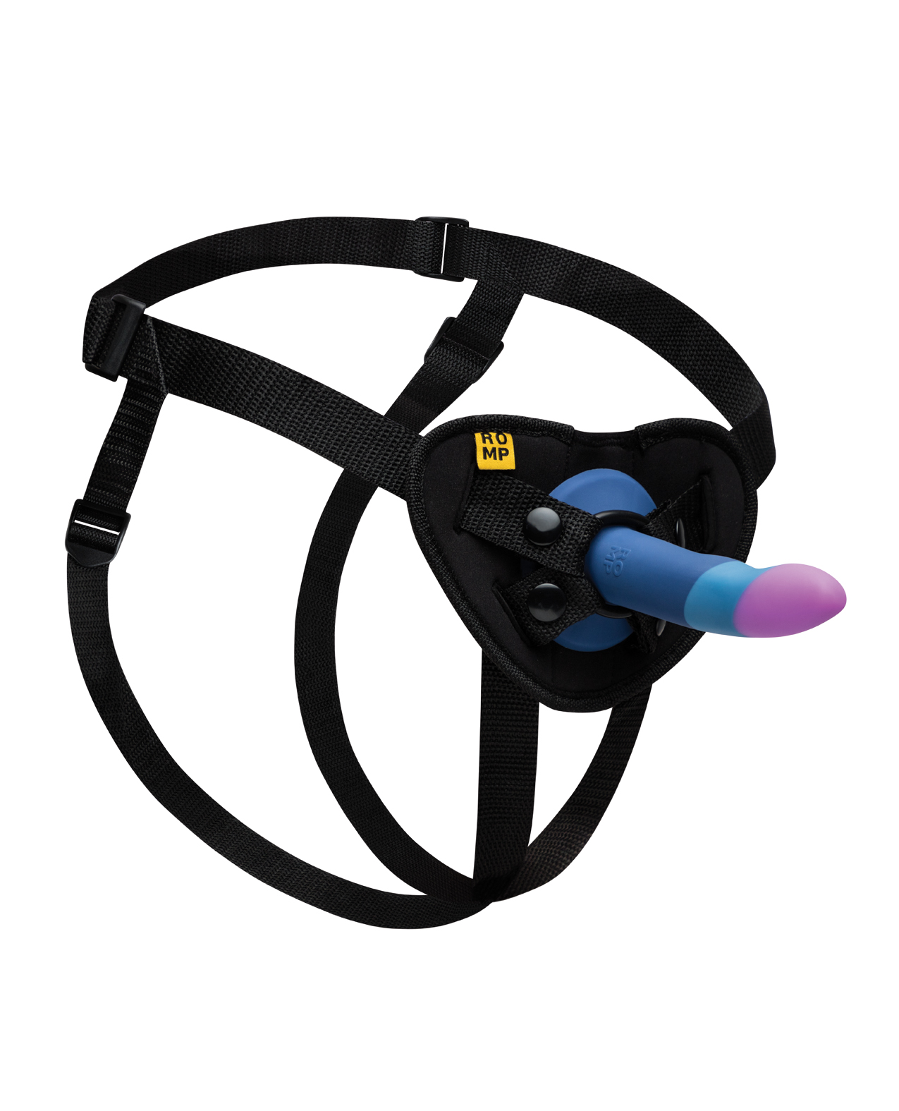 ROMP Piccolo 3 Color 5.5" Dildo Pegging Kit - Blue - Image 5