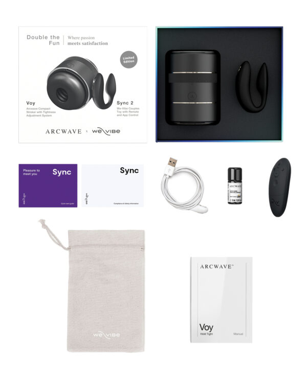 Arcwave Voy / We-Vibe Sync 2 Double the Fun Pair - Black - Image 4