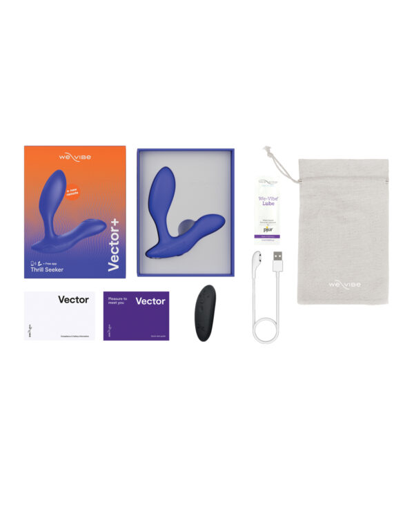 We-Vibe Vector+ - Royal Blue Reeses Compliant - Use Item WVSNVT1SG5 - Image 5