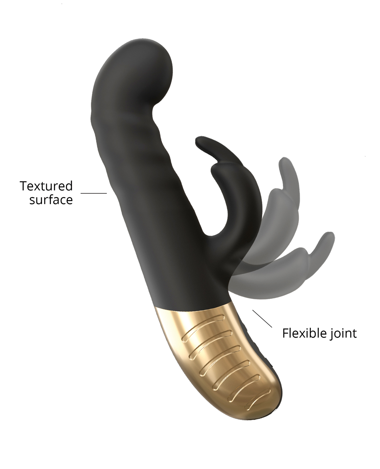 Dorcel G-Stormer Thrusting G Spot Rabbit - Black/Gold - Image 4