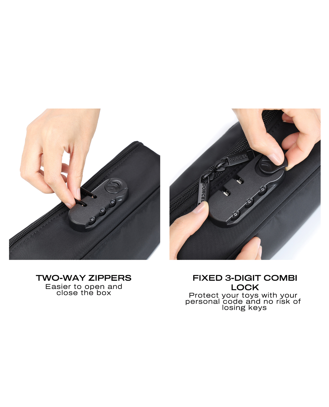 Dorcel Lockable Discreet Box - Black - Image 4