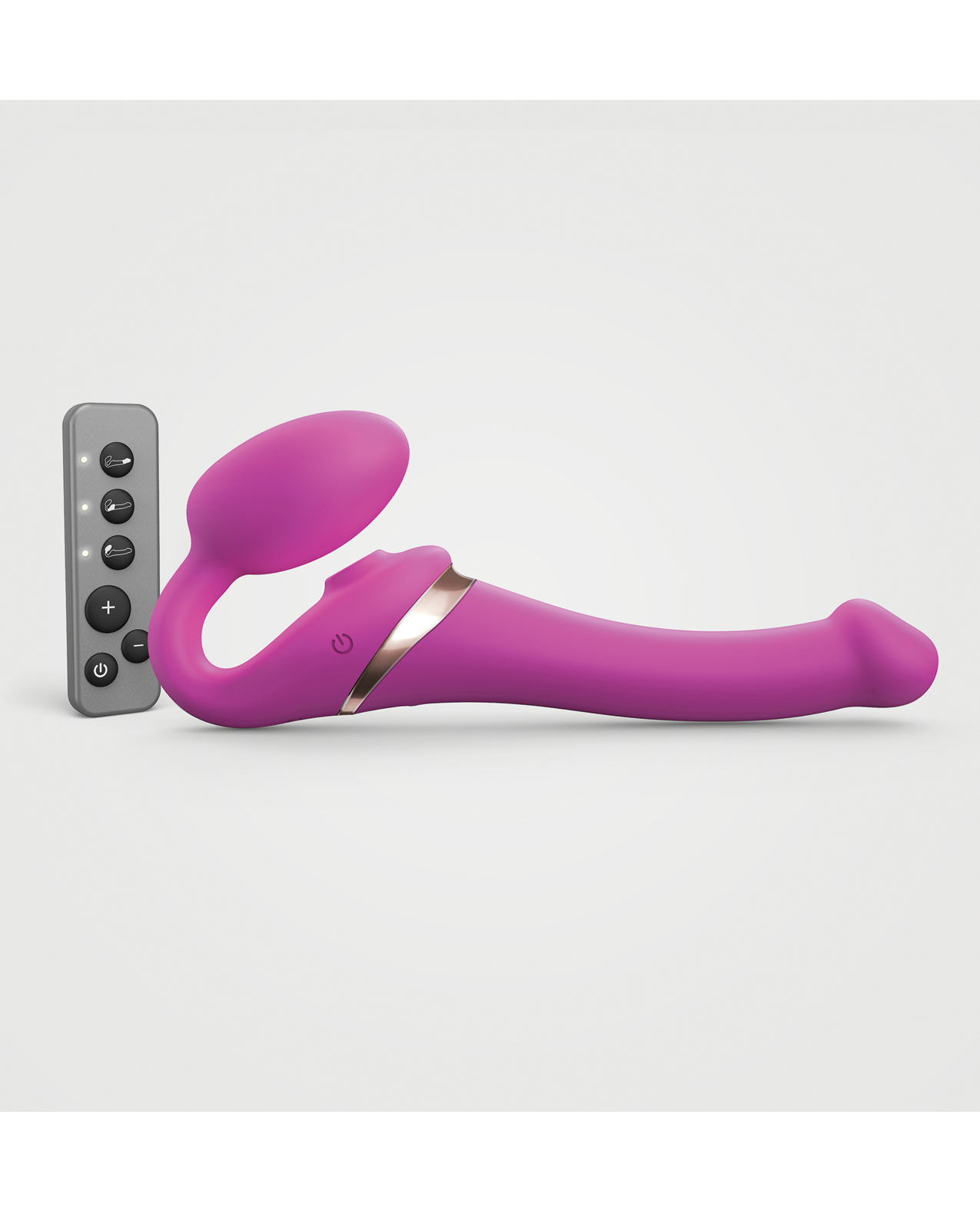 Strap on Me Multi Orgasm Bendable Strapless Strap on Small - Fuchsia - Image 2