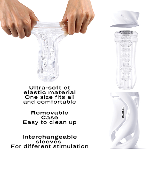 Dorcel Deep Blow Masturbator - White - Image 4