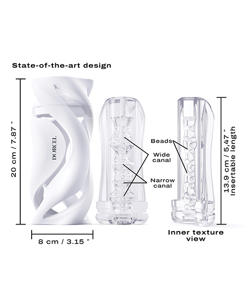 Dorcel Deep Blow Masturbator - White - Image 5