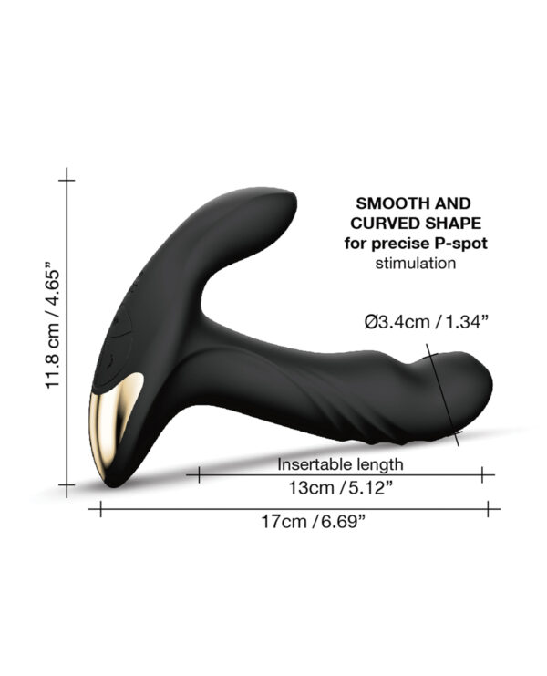 Dorcel P-Joy Double Action Prostate Massager - Black - Image 4