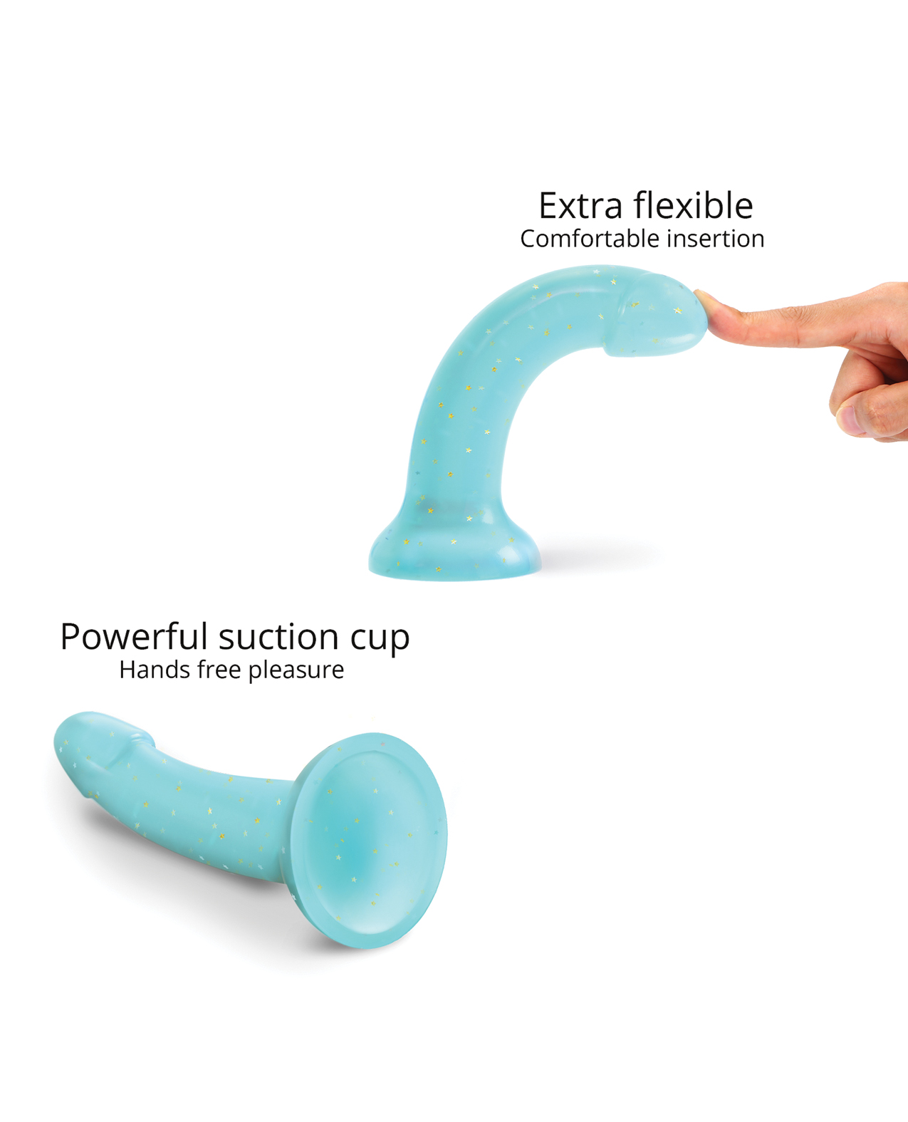 Love to Love Curved Suction Cup Dildolls Nightfall - Blue - Image 4