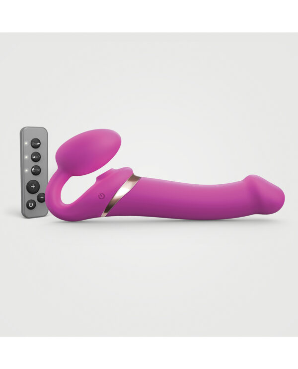 Strap on Me Multi Orgasm Bendable Strapless Strap on Extra Large - Fuchsia - Image 2