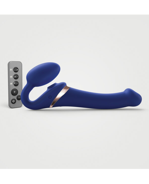 Strap on Me Multi Orgasm Bendable Strapless Strap on Medium - Night Blue - Image 2