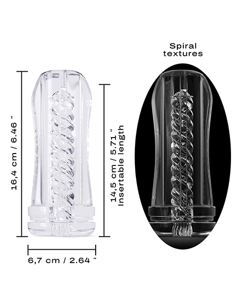 Dorcel Deep Blow Tornado Sleeve - Clear - Image 4