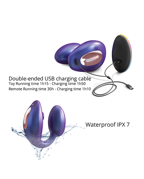 Love to Love Wonderlover Dual Stimulator - Iridescent Night - Image 5