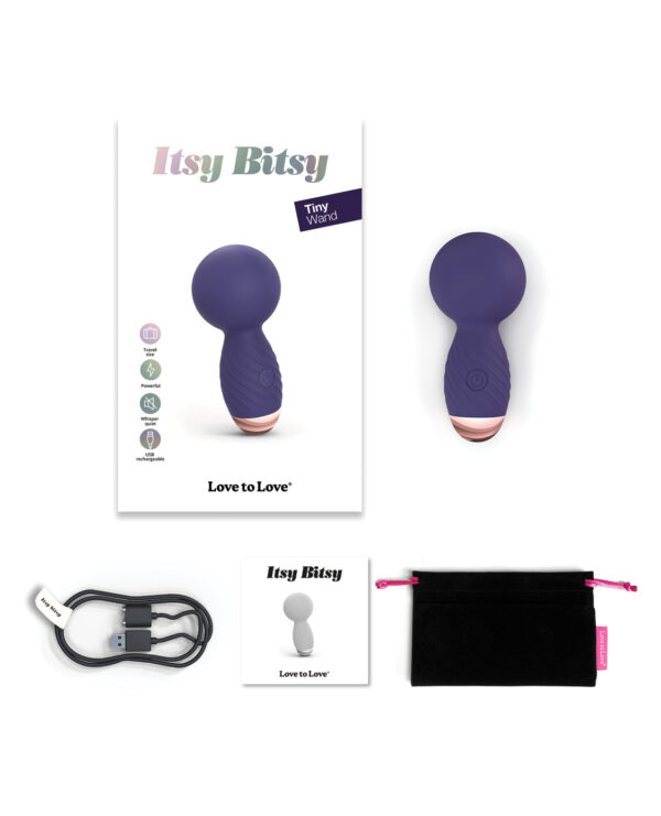 Love to Love Itsy Bitsy Mini Wand - Midnight Indigo - Image 5
