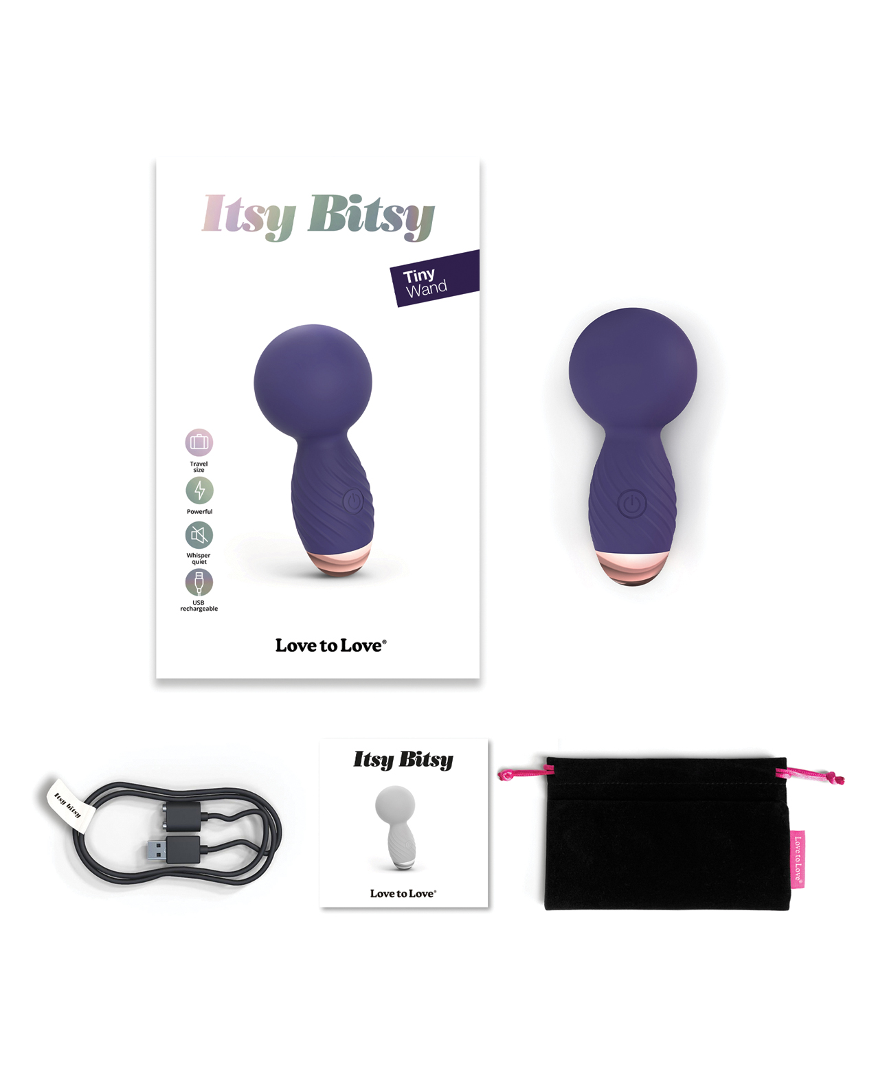 Love to Love Itsy Bitsy Mini Wand - Midnight Indigo - Image 5