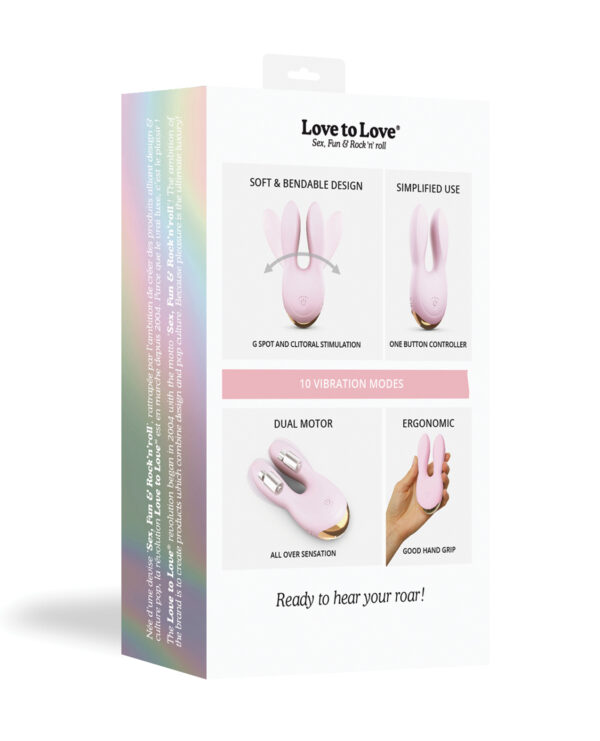 Love to Love Hear Me Flexible Ear Stim - Baby Pink - Image 5