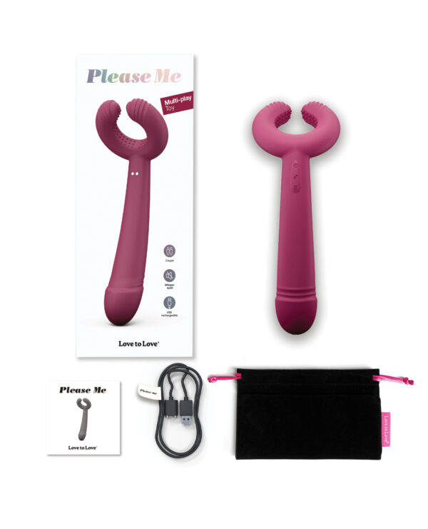 Love to Love Please Me Multi-Play Vibrator - Plum Star - Image 5
