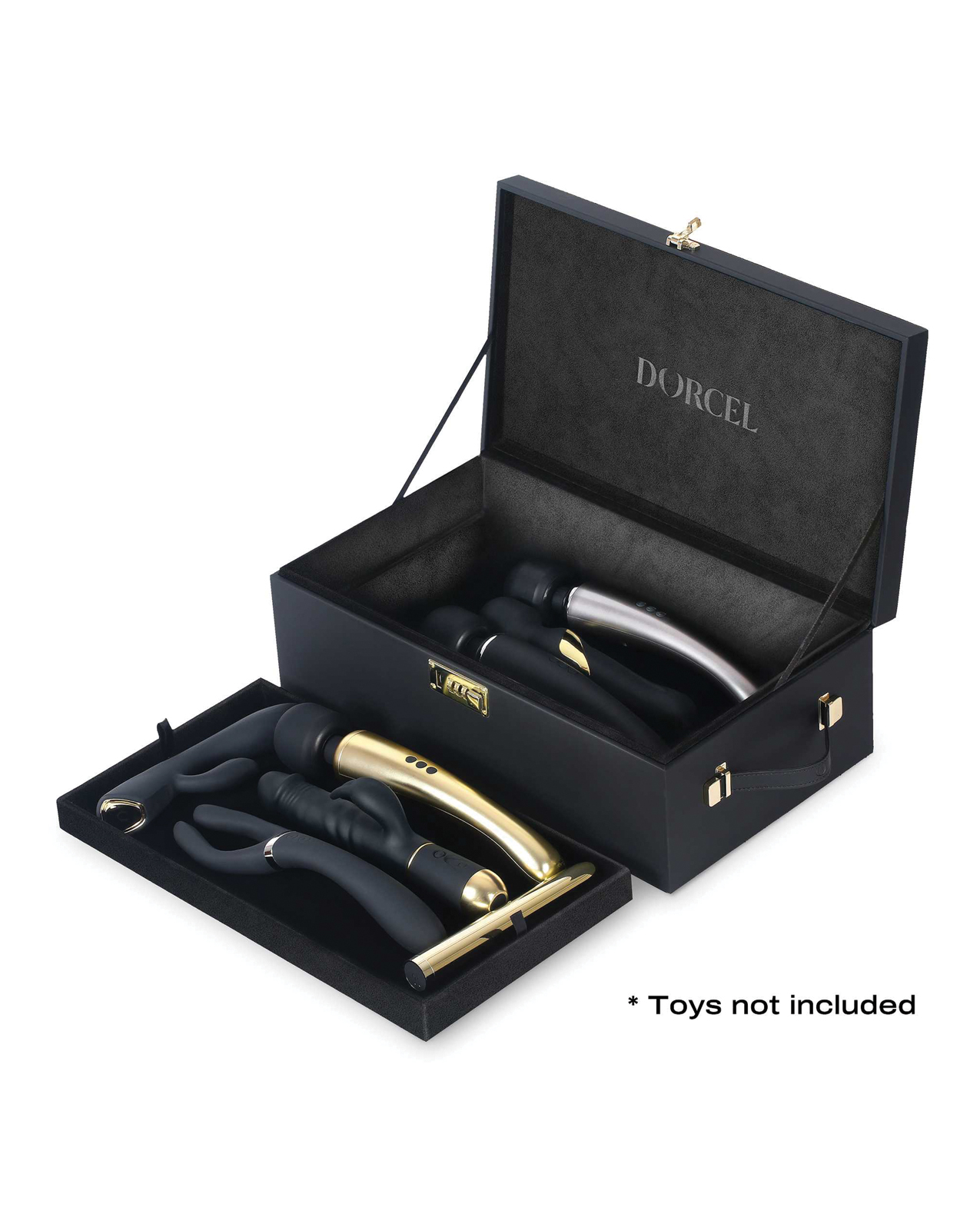 Dorcel Le Coffret Prestige Edition Built-in Combination Lock Storage Box  - Black - Image 2