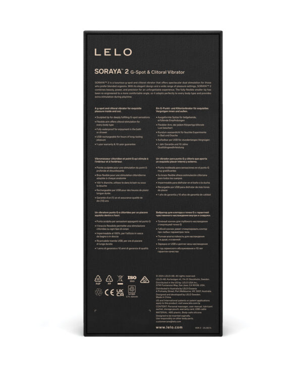 LELO Soraya 2 - Black - Image 4