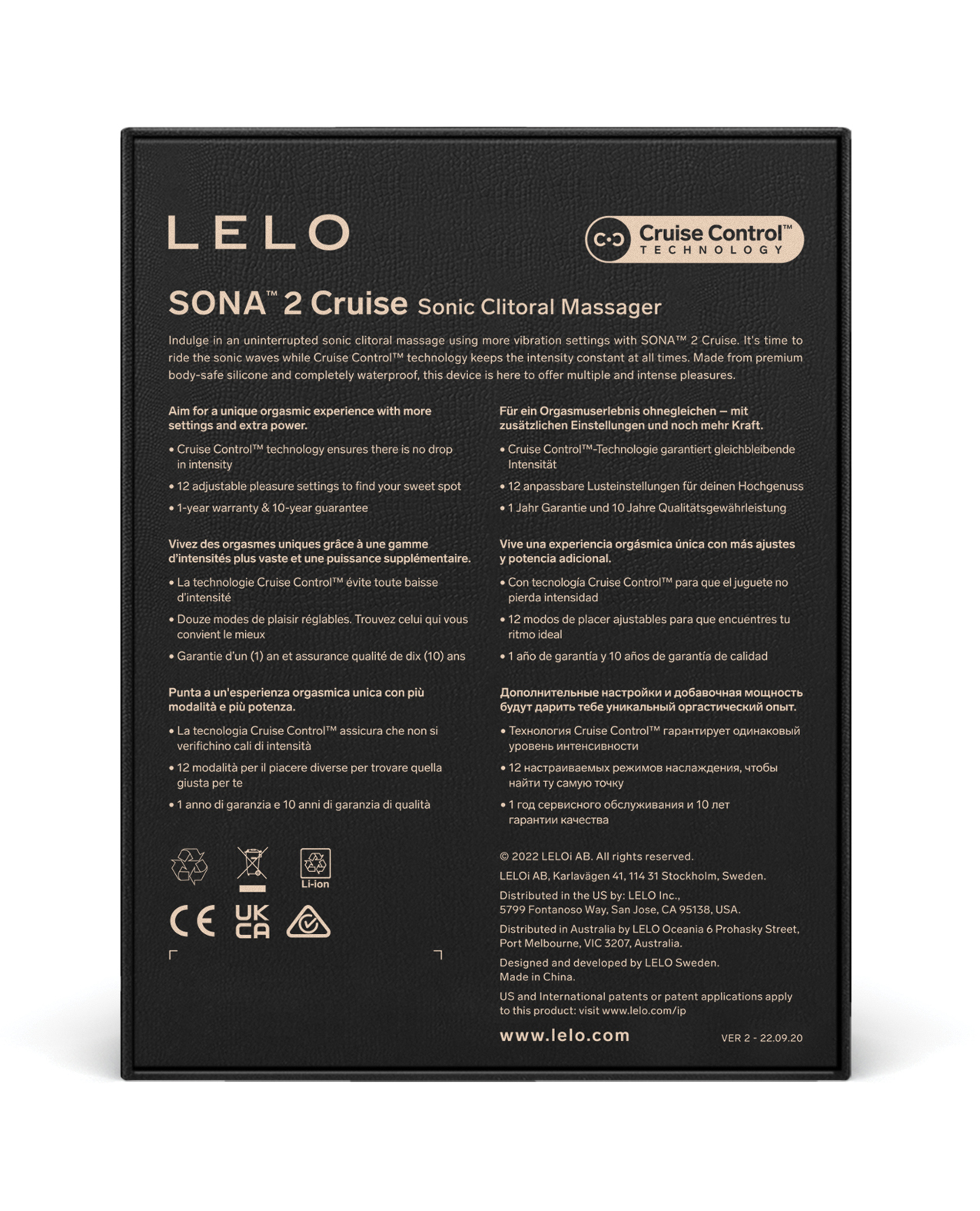 LELO Sona 2 Cruise - Purple - Image 5