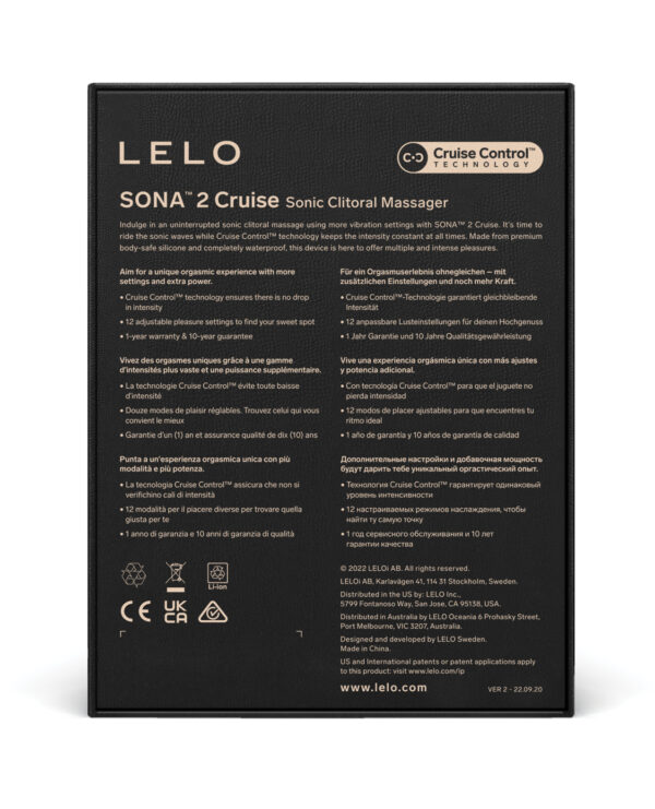 LELO Sona 2 Cruise - Black - Image 5