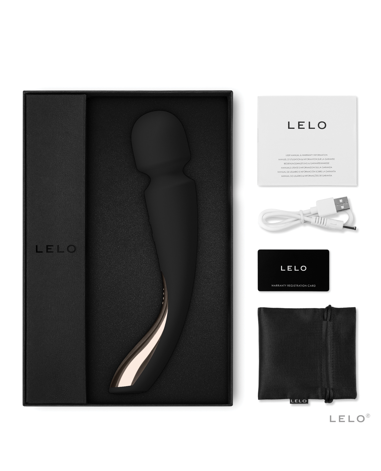 LELO Smart Wand 2 Medium - Black - Image 3