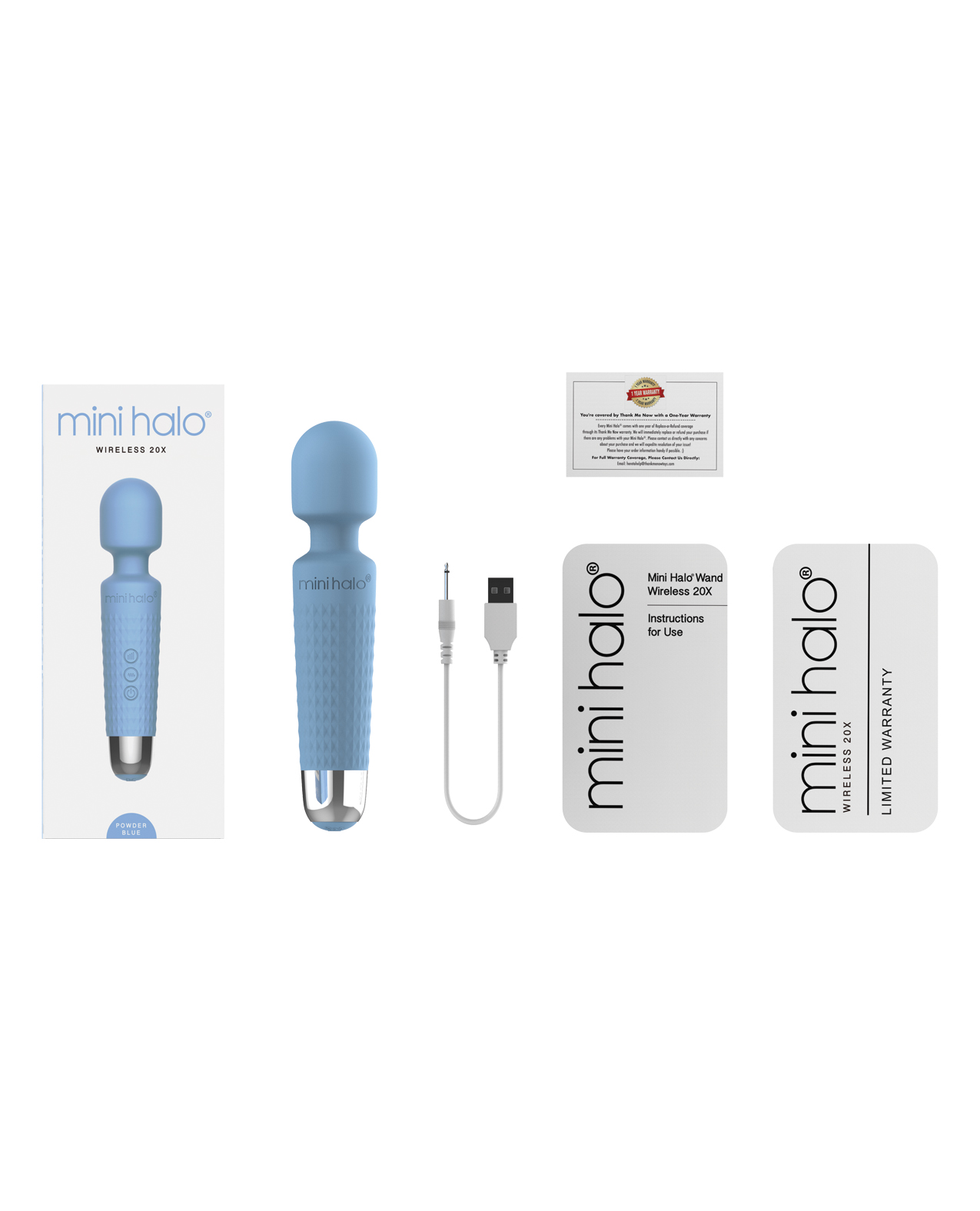 Mini Halo Wireless 20x Wand - Powder Blue - Image 4