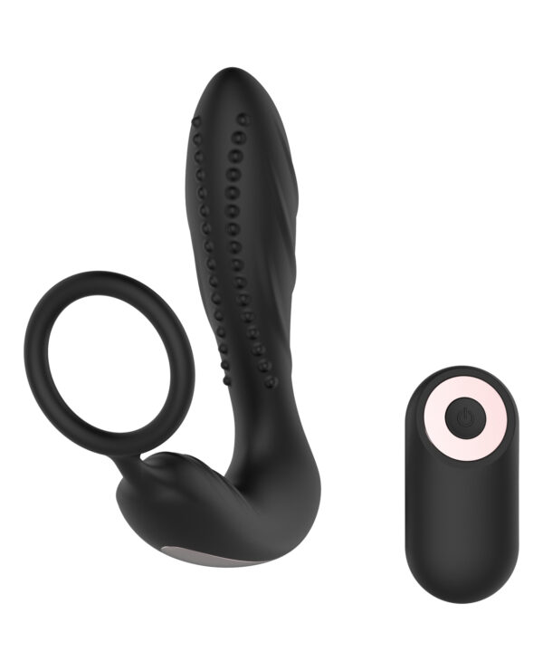 Gender Fluid Enrapt Prostate Vibe w/Remote - Black - Image 4