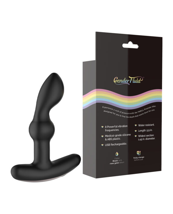 Gender Fluid Thrill Prostate Vibe - Black - Image 2