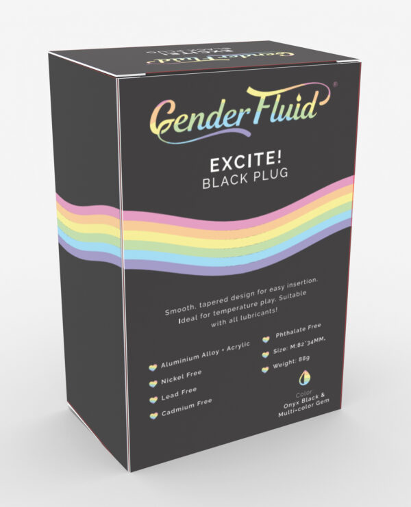 Gender Fluid Excite! Plug - Black - Image 2