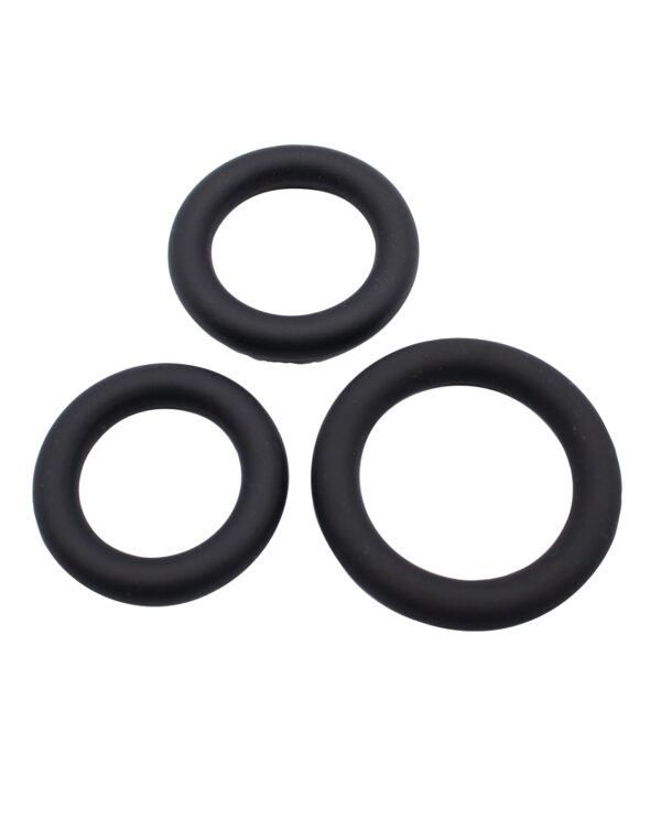 Gender Fluid Clincher Tension Ring Set - Black - Image 3