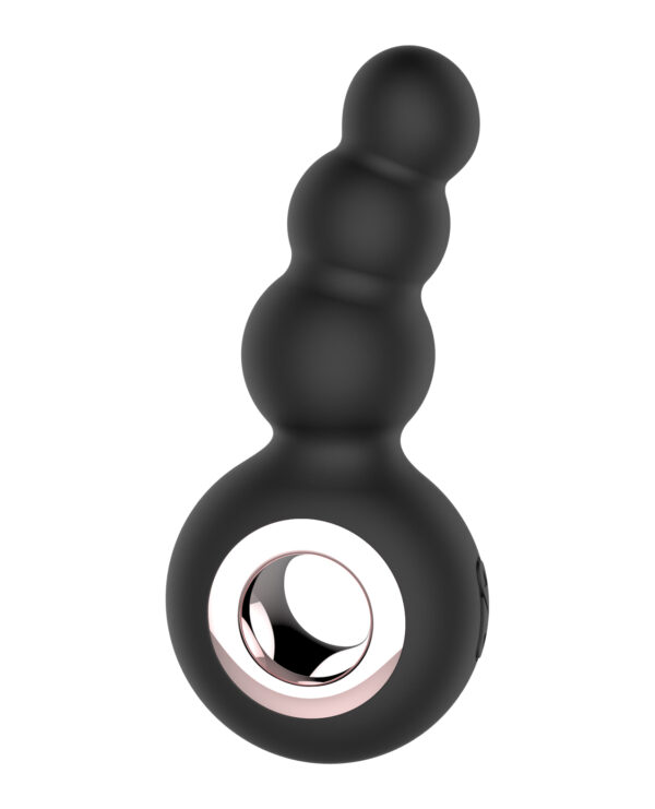 Gender Fluid Quiver Anal Ring Bead Vibe - Black - Image 3