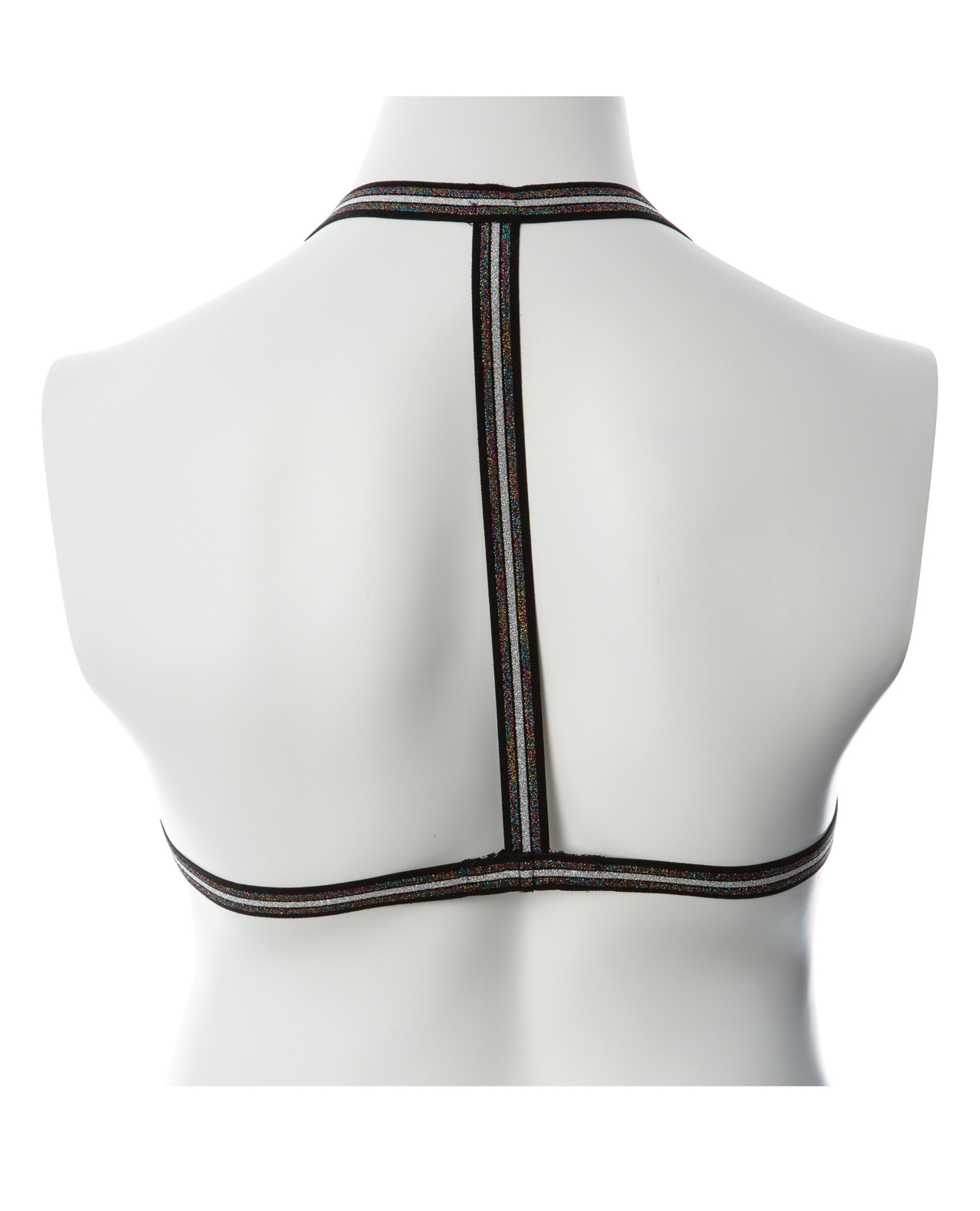 Gender Fluid Silver Lining Harness - XL-XXXL Black/Silver - Image 3