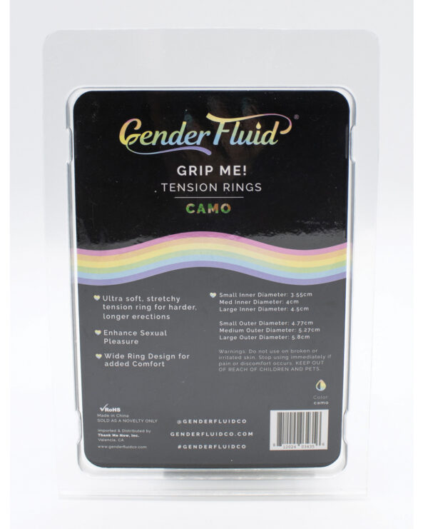 Gender Fluid Grip Me! Tension Ring Set - Camo - Image 2